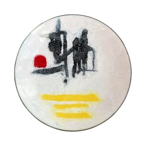 Vintage C.1960's Japanese Style Enamel on Copper Trinket Dish