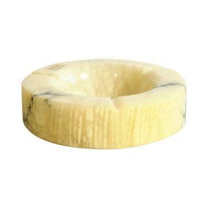 Vintage Italian Mid Century Carved Alabaster Table Ashtray / Catchall