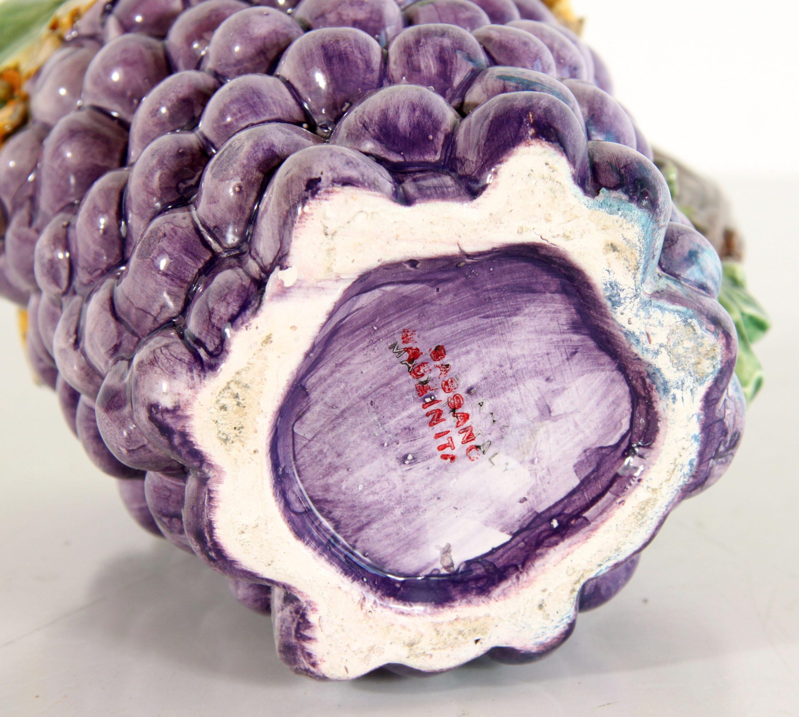 vintage-italian-trompe-loeil-grapes-cluster-water-cocktail-pitcher-4313 vintage-italian-trompe-loeil-grapes-cluster-water-cocktail-pitcher-4313