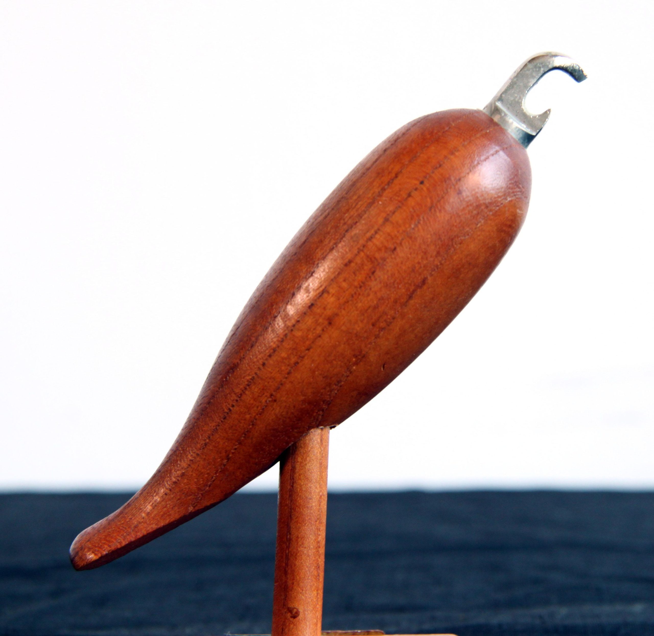 vintage-teak-bird-bottle-opener-on-stand-8662 vintage-teak-bird-bottle-opener-on-stand-8662